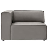 Mingle Vegan Leather 2-Piece Sectional Sofa Loveseat