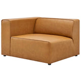 Mingle Vegan Leather 2-Piece Sectional Sofa Loveseat