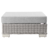 Conway Outdoor Patio Wicker Rattan Ottoman