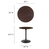 Lippa 28" Round Wood Grain Dining Table