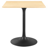 Lippa 28" Square Wood Grain Dining Table