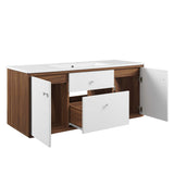 Transmit 48" Wall-Mount Bathroom Vanity