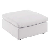 Commix Overstuffed Outdoor Patio Ottoman