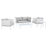 Harmony 5-Piece Sunbrella� Outdoor Patio Aluminum Furniture Set