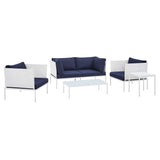 Harmony 5-Piece Sunbrella� Outdoor Patio Aluminum Furniture Set