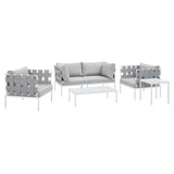 Harmony 5-Piece Sunbrella� Outdoor Patio Aluminum Furniture Set