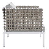 Harmony 6-Piece Sunbrella� Basket Weave Outdoor Patio Aluminum Seating Set