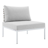 Harmony 6-Piece Sunbrella� Basket Weave Outdoor Patio Aluminum Seating Set