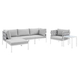 Harmony 6-Piece Sunbrella� Outdoor Patio Aluminum Seating Set