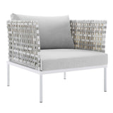 Harmony 7-Piece Sunbrella� Basket Weave Outdoor Patio Aluminum Sectional Sofa Set