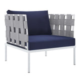 Harmony 7-Piece Sunbrella� Outdoor Patio Aluminum Sectional Sofa Set