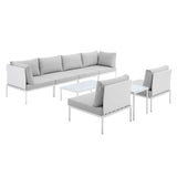 Harmony 8-Piece Sunbrella� Outdoor Patio Aluminum Sectional Sofa Set