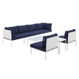 Harmony 8-Piece Sunbrella� Outdoor Patio Aluminum Sectional Sofa Set