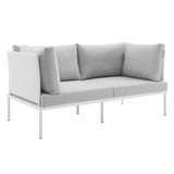 Harmony Sunbrella� Outdoor Patio Aluminum Loveseat