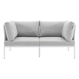 Harmony Sunbrella� Outdoor Patio Aluminum Loveseat