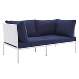 Harmony Sunbrella� Outdoor Patio Aluminum Loveseat