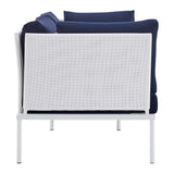 Harmony Sunbrella� Outdoor Patio Aluminum Loveseat