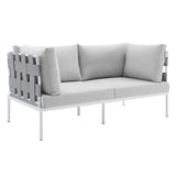 Harmony Sunbrella� Outdoor Patio Aluminum Loveseat