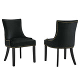 Marquis Performance Velvet Dining Chairs - Set of 2