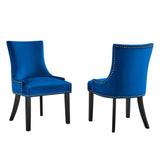 Marquis Performance Velvet Dining Chairs - Set of 2