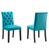 Duchess Performance Velvet Dining Chairs - Set of 2