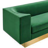 Eminence Upholstered Performance Velvet Sofa