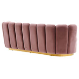 Victoria Channel Tufted Performance Velvet Sofa