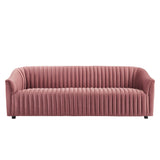 Announce Performance Velvet Channel Tufted Sofa