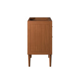 Cassia 24" Teak Wood Bathroom Vanity Cabinet (Sink Basin Not Included)