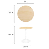 Lippa 28" Round Wood Grain Dining Table