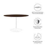 Lippa 48" Round Wood Grain Dining Table