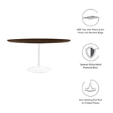 Lippa 60" Round Wood Grain Dining Table