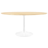 Lippa 60" Round Wood Grain Dining Table