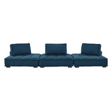 Saunter Tufted Fabric Fabric 3-Piece Sofa