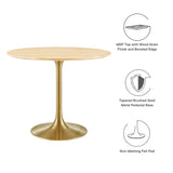 Lippa 36" Round Wood Grain Dining Table