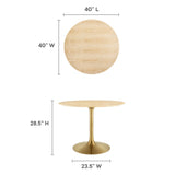 Lippa 40" Wood Dining Table