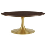 Lippa 36" Round Wood Grain Coffee Table
