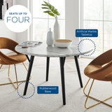 Gallant 50" Round Performance Artificial Marble Dining Table