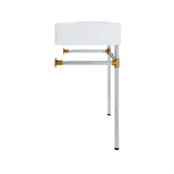 Redeem 24" Silver Stainless Steel Wall-Mount Bathroom Vanity