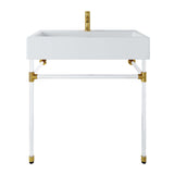 Redeem 32" Acrylic Wall-Mount Bathroom Vanity