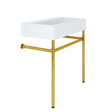 Redeem 32" Wall-Mount Gold Stainless Steel Bathroom Vanity