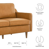 Impart Genuine Leather Loveseat