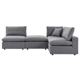 Commix 4-Piece Sunbrella� Outdoor Patio Sectional Sofa