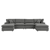 Commix 6-Piece Outdoor Patio Sectional Sofa