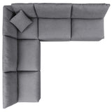 Commix 5-Piece Sunbrella� Outdoor Patio Sectional Sofa