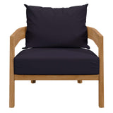 Brisbane Teak Wood Outdoor Patio Armchair