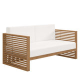 Carlsbad Teak Wood Outdoor Patio Loveseat