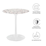 Lippa 28" Round Terrazzo Dining Table