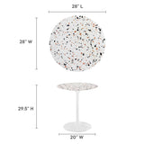 Lippa 28" Round Terrazzo Dining Table