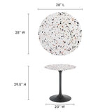 Lippa 28" Round Terrazzo Dining Table